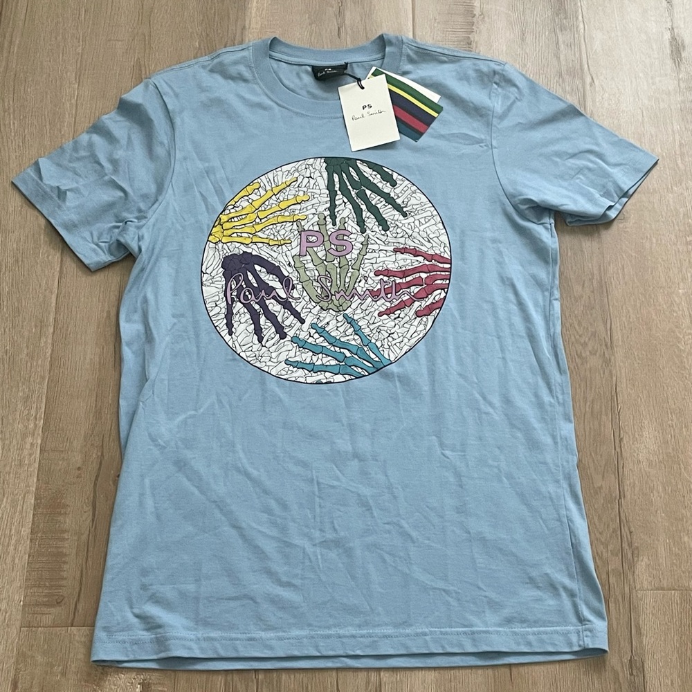 Paul Smith Men's T-Shirt Blue Size M NWT‎